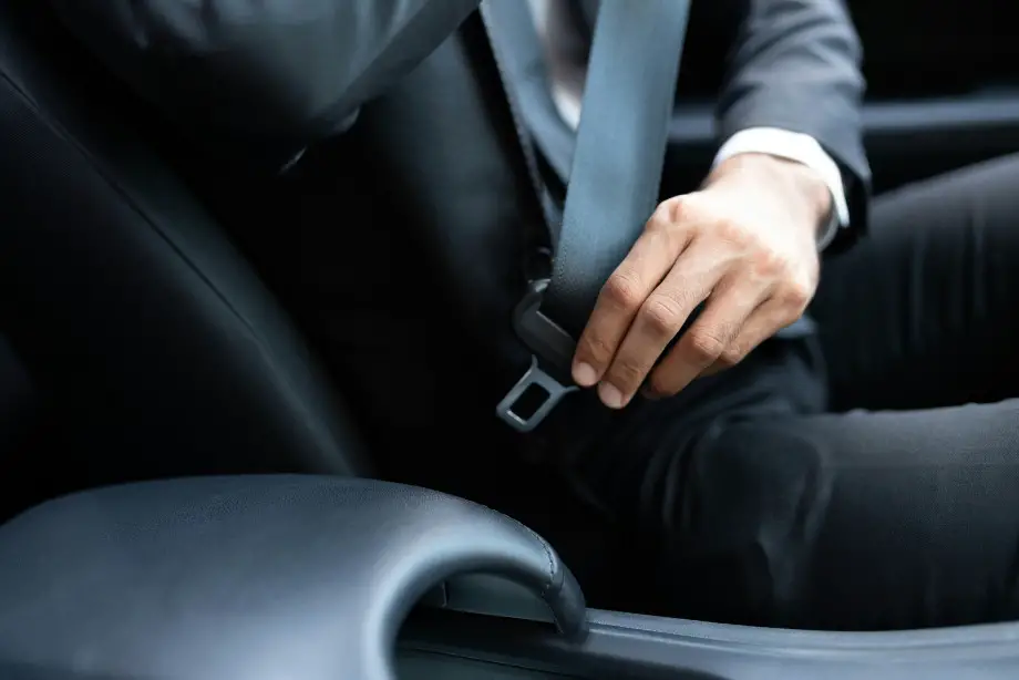 Seatbelt in car