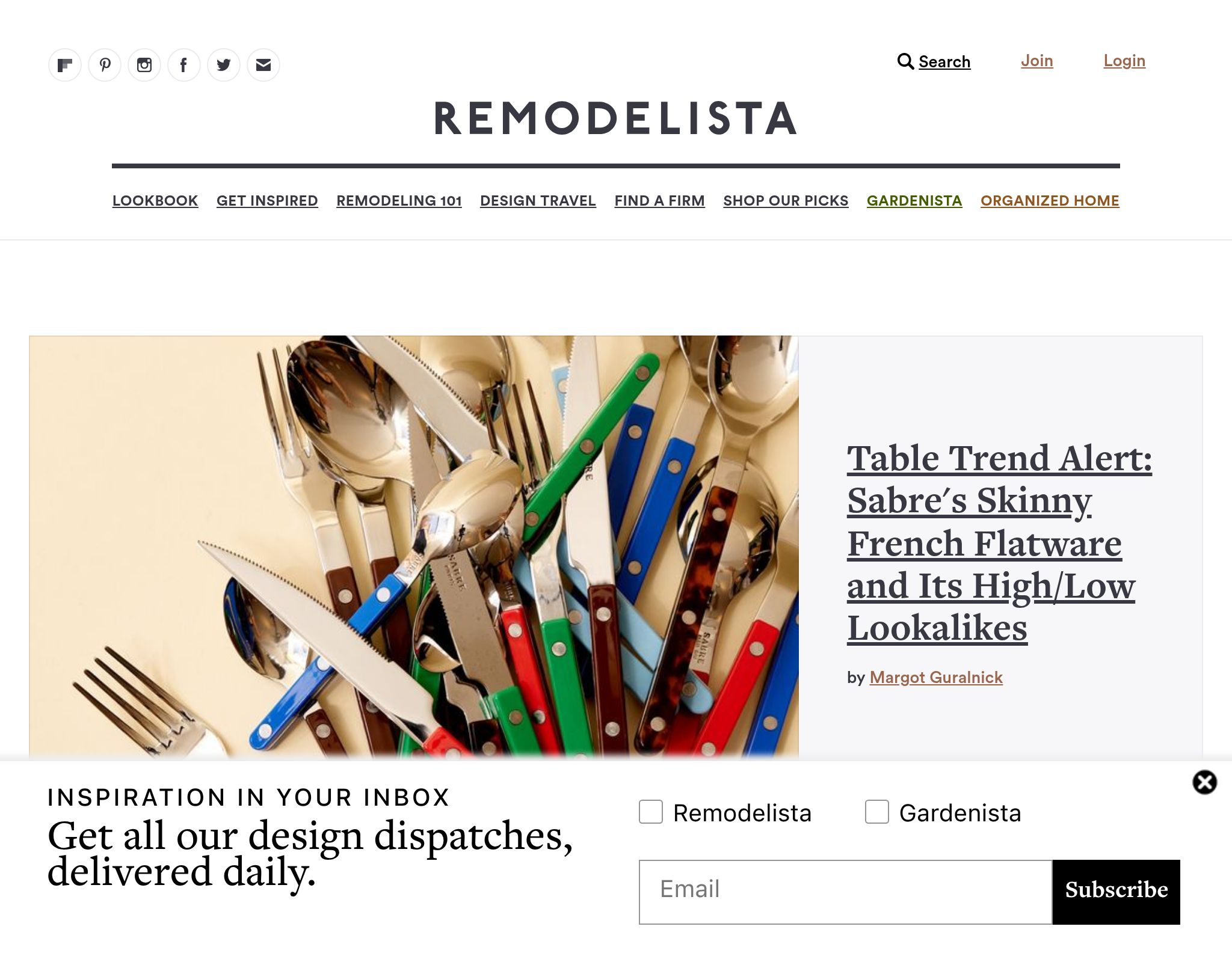 Remodelista website preview
