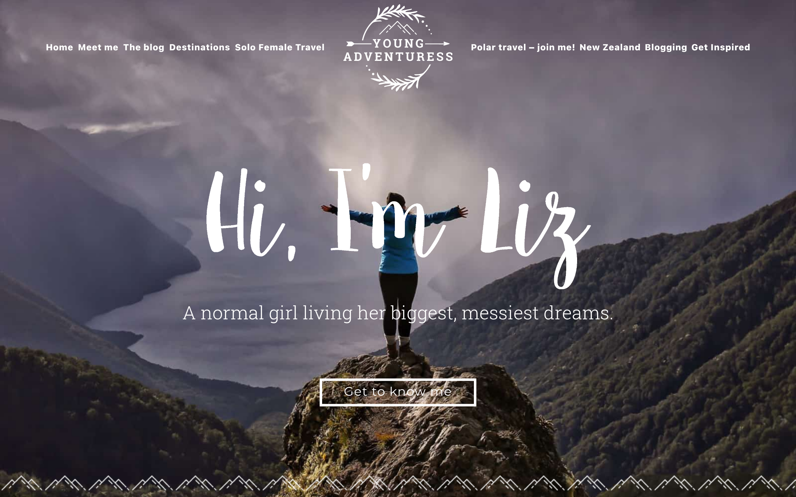 Young Adventuress website preview