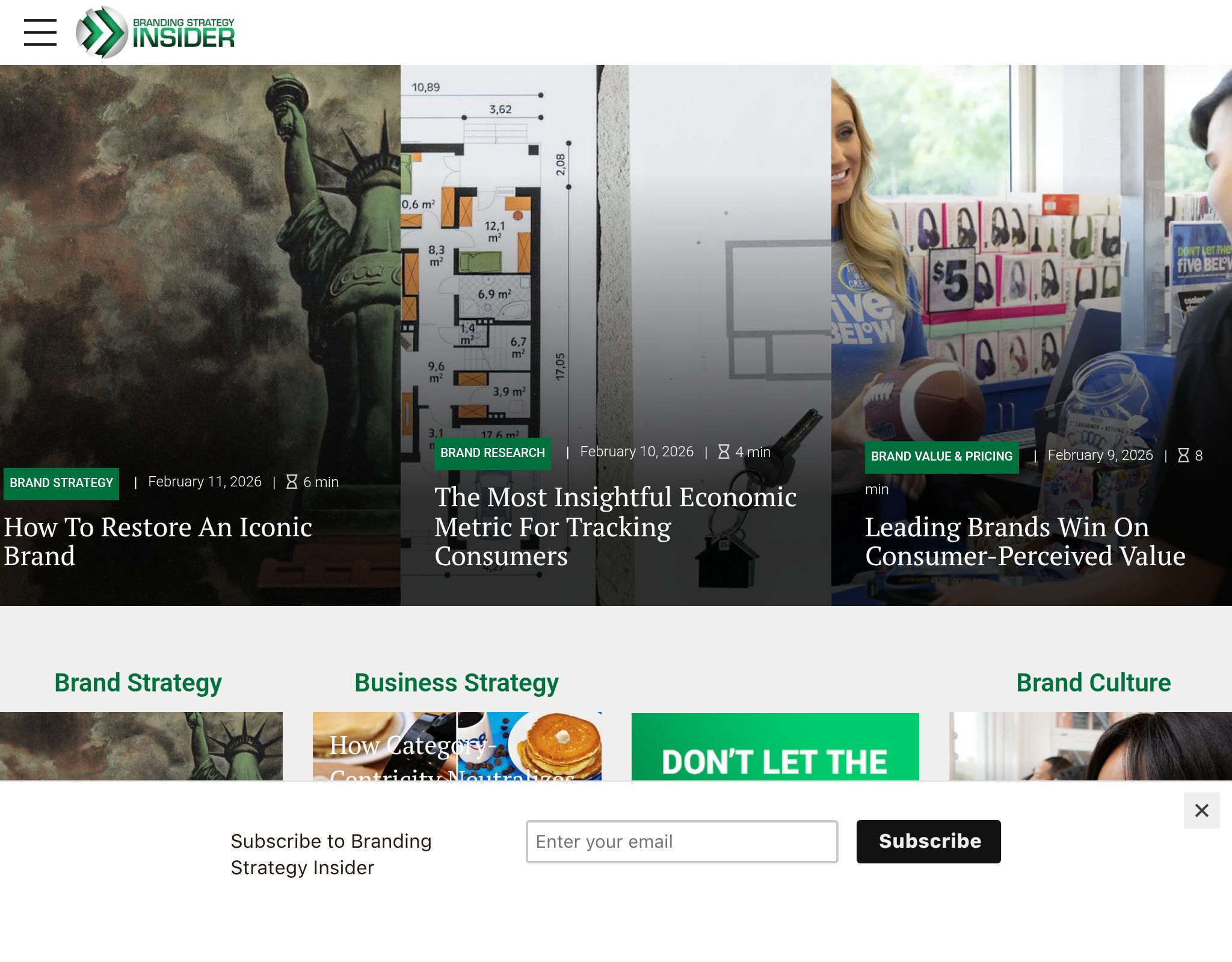Branding Strategy Insider website preview