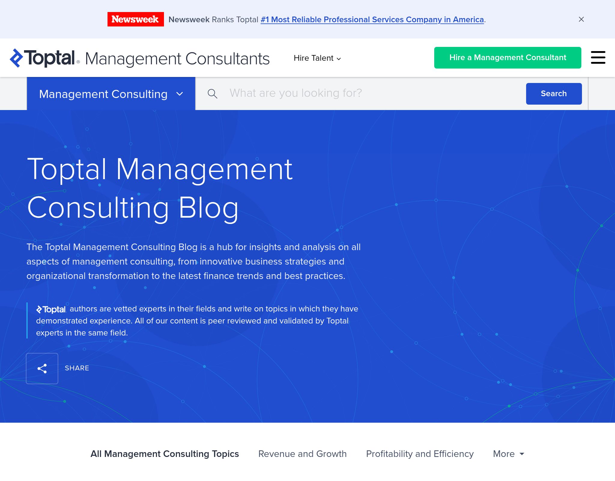 Toptal Management Consulting Blog