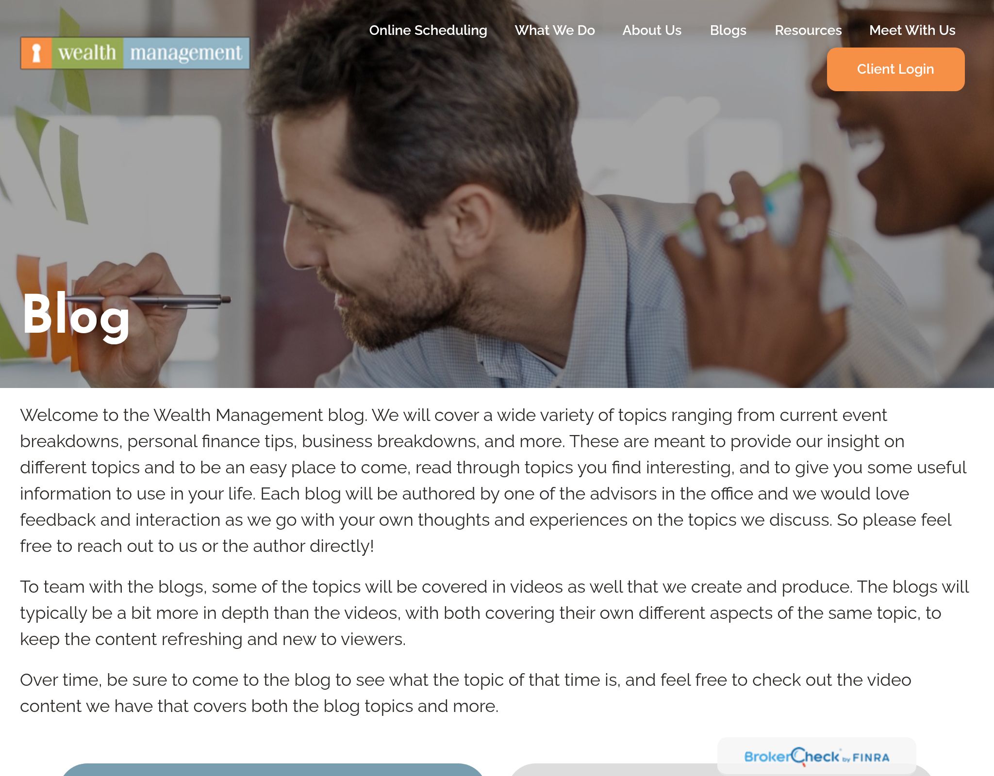 Wealth Management Services Blog